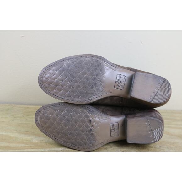 New Circle G by Corral Boots 7 Brown Leather Distressed Harness Studs Western - Picture 11 of 13